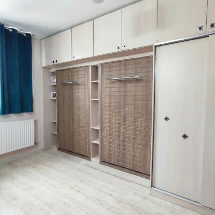 نمای جانبی تخت تاشو کم جا